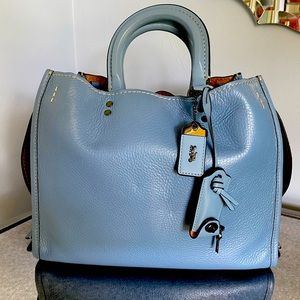 Coach 1941 Rogue in rare cornflower- 1st generation with lock & key
